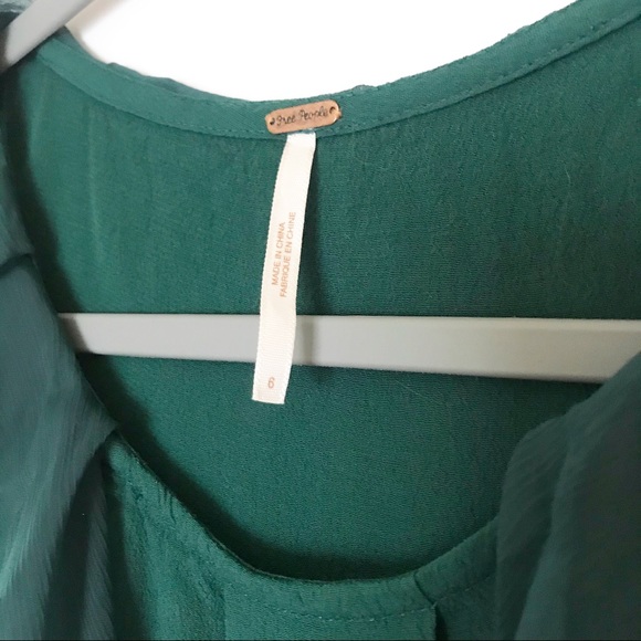 Free People Jade Green Ruffle Dress - Picture 3 of 6